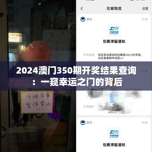 2024澳門350期開獎(jiǎng)結(jié)果查詢：一窺幸運(yùn)之門的背后