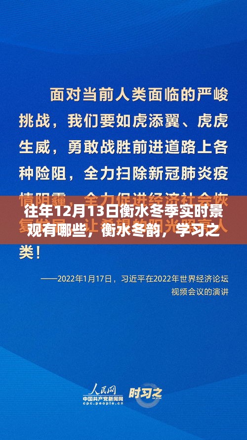 衡水冬韻，學(xué)習(xí)之光照亮景觀，自信與成就的種子在寒冷中綻放的冬日畫(huà)卷