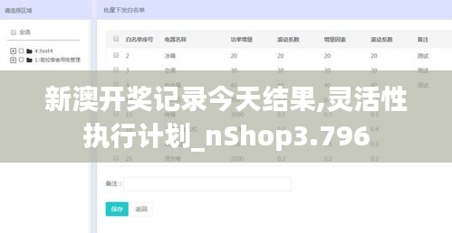 新澳開獎(jiǎng)記錄今天結(jié)果,靈活性執(zhí)行計(jì)劃_nShop3.796