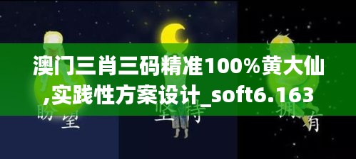 澳門三肖三碼精準100%黃大仙,實踐性方案設計_soft6.163