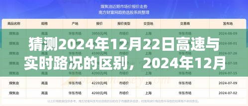 2024年12月22日高速與實(shí)時路況對比前瞻，細(xì)探路況差異