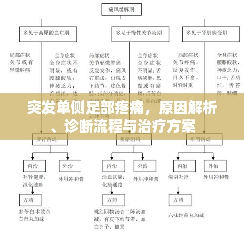 突發(fā)單側(cè)足部疼痛，原因解析、診斷流程與治療方案