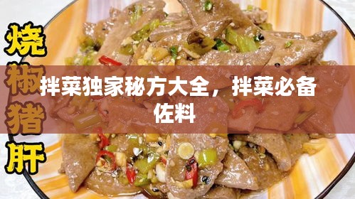 拌菜獨家秘方大全，拌菜必備佐料 