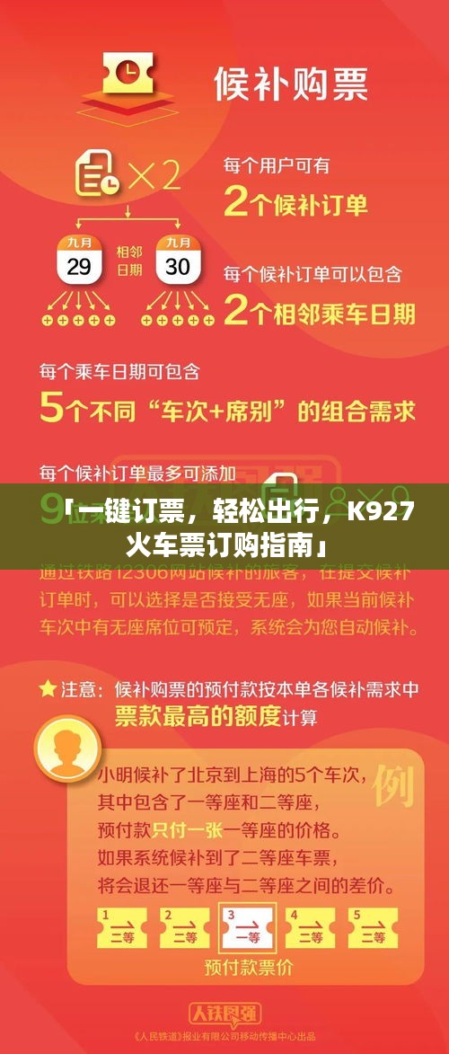 「一鍵訂票，輕松出行，K927火車票訂購指南」