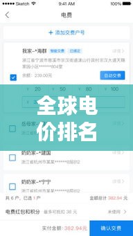 全球電價排名大揭秘，圖文詳解助你一目了然