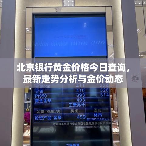 北京銀行黃金價(jià)格今日查詢，最新走勢分析與金價(jià)動(dòng)態(tài)