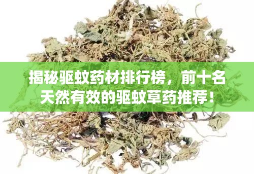 揭秘驅(qū)蚊藥材排行榜，前十名天然有效的驅(qū)蚊草藥推薦！